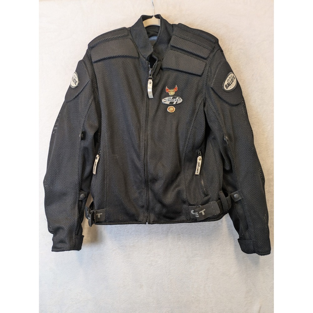 Joe‎ Rocket Ballistic Series Black Mesh Motorcycle Jacket Mens Small